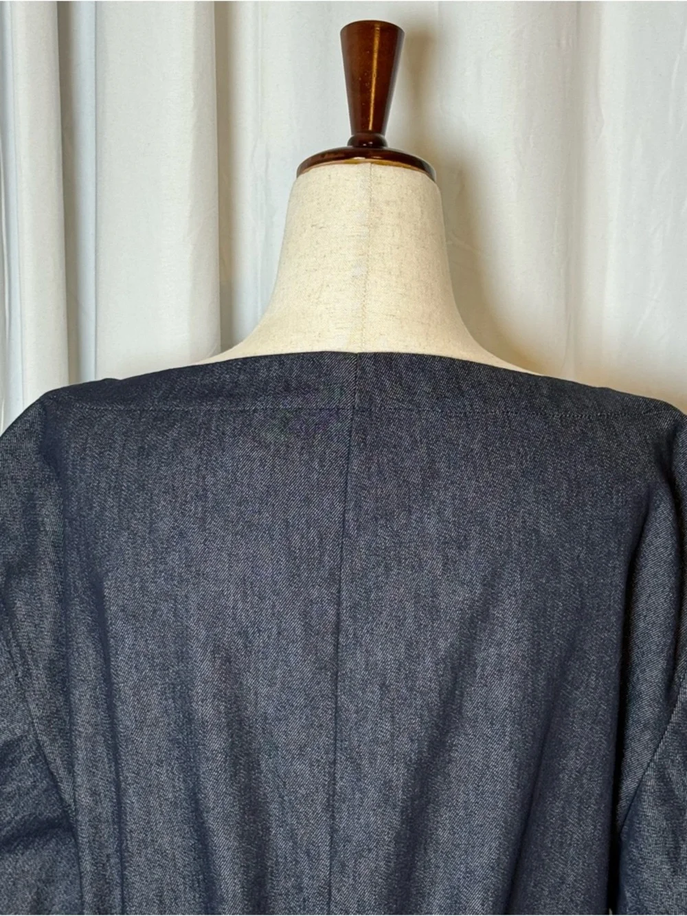Theory Belted Shift Dress Navy Classic Jean Size 12 NWT - Picture 11 of 15